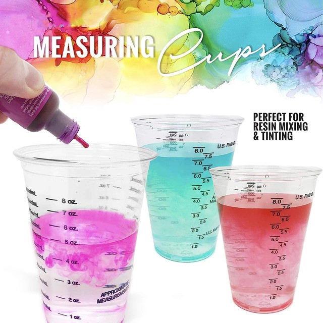 10PCS Disposable Epoxy Resin Mixing Cups with Measurements Mixing Cups for  Epoxy ResinEpoxy Mixing Containers - AliExpress